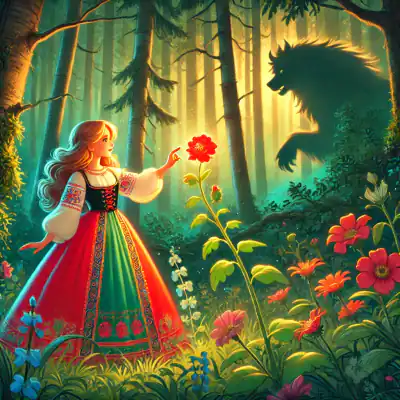 Обложка сказки «Аленький цветочек»