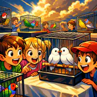 Обложка сказки «Белые амадины»