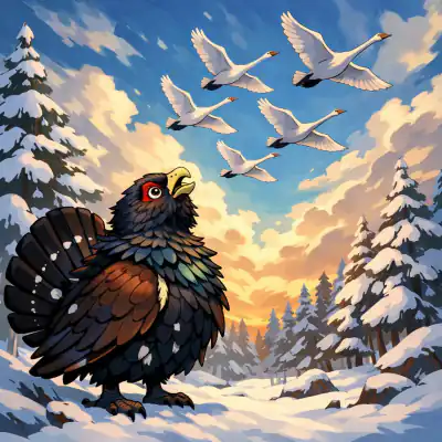 Обложка сказки «Белые перышки»