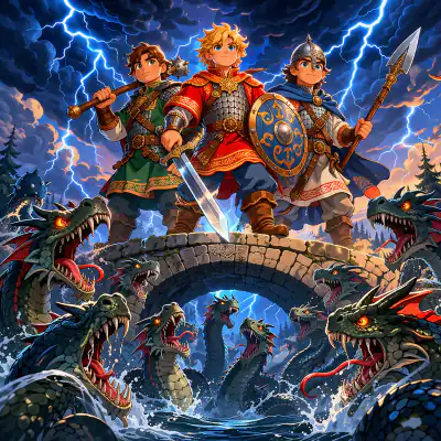 Обложка сказки «Бой на Калиновом мосту»