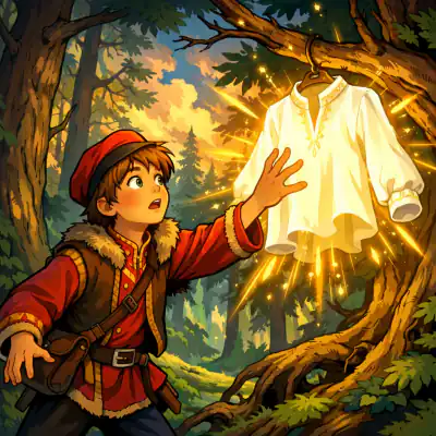 Обложка сказки «Чудесная рубашка»