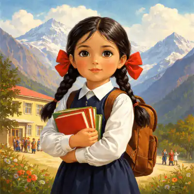 Обложка сказки «Девочка с камнем»