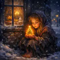 Обложка сказки «Девочка со спичками»