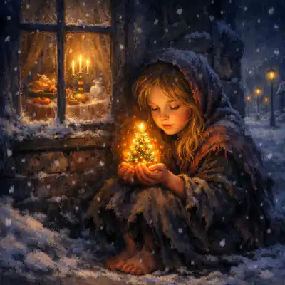 Обложка сказки «Девочка со спичками»