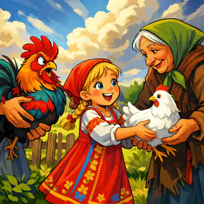 Обложка сказки «Добрая хозяюшка»