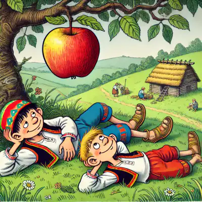 Обложка сказки «Два ленивца»