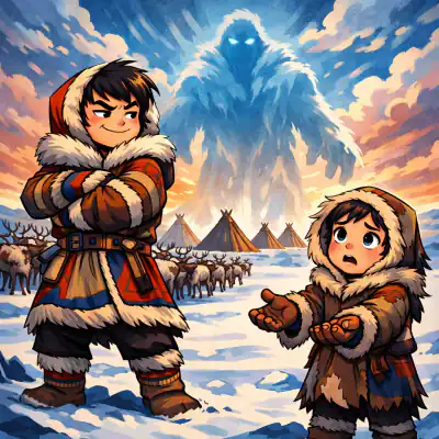 Обложка сказки «Два брата и великан»