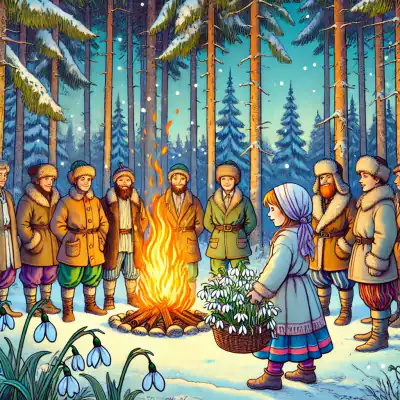 Обложка сказки «Двенадцать месяцев»