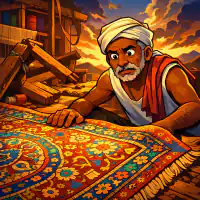 Обложка сказки «Индийский ковровщик»