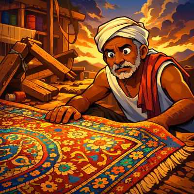 Обложка сказки «Индийский ковровщик»