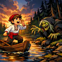 Обложка сказки «Ивашко и ведьма»