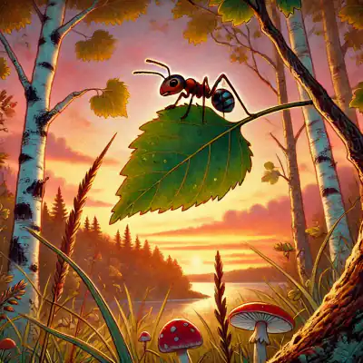 Обложка сказки «Как муравьишка домой спешил»