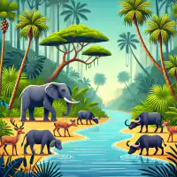 Обложка сказки «Как в джунгли пришёл страх»