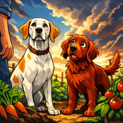 Обложка сказки «Как я научил своих собак горох есть»