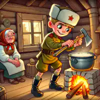 Обложка сказки «Каша из топора»