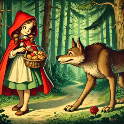 Обложка сказки «Красная шапочка»