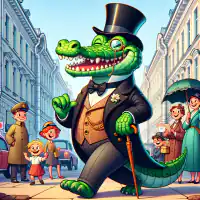 Обложка сказки «Крокодил»