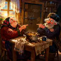 Обложка сказки «Кто заговорит первый»