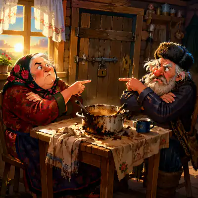 Обложка сказки «Кто заговорит первый»