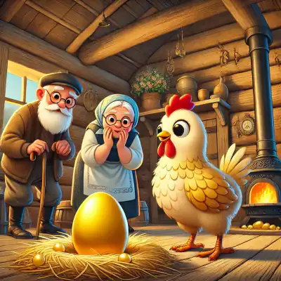 Обложка сказки «Курочка Ряба»