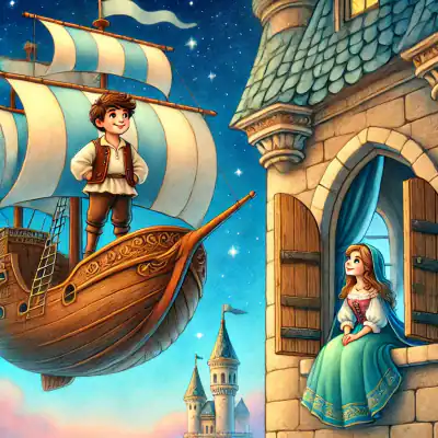 Обложка сказки «Летучий корабль»