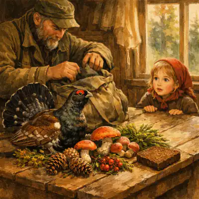 Обложка сказки «Лисичкин хлеб»