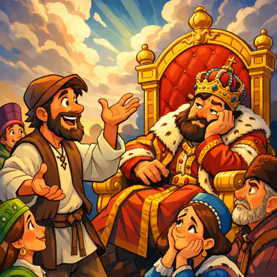 Обложка сказки «Мужик и царь»