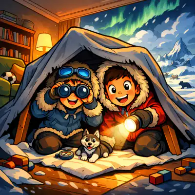 Обложка сказки «Мы играем в Антарктиду»