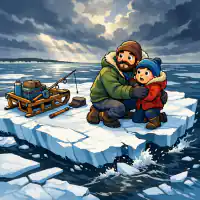 Обложка сказки «На льдине»