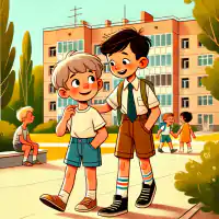 Обложка рассказа «Наши с Вовкой разговоры»