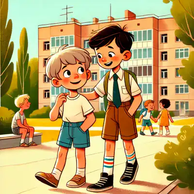 Обложка рассказа «Наши с Вовкой разговоры»