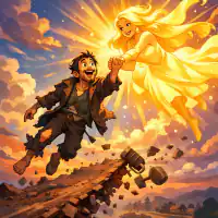 Обложка сказки «Нищий и счастье»