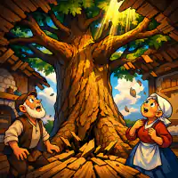 Обложка сказки «Петух и жерновцы»