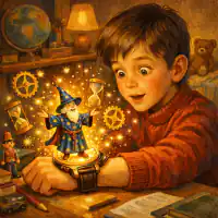 Обложка сказки «Петя Иванов и волшебник Тик-Так»