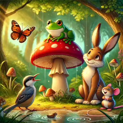 Обложка сказки «Под грибом»