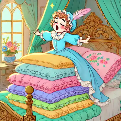 Обложка сказки «Принцесса на горошине»