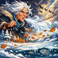 Обложка сказки «Проказы старухи зимы»