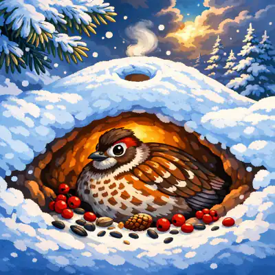 Обложка сказки «Птицы под снегом»