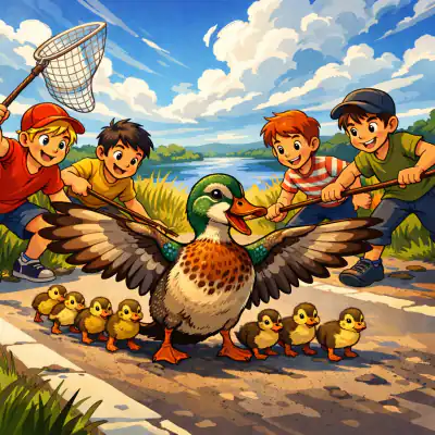 Обложка сказки «Ребята и утята»