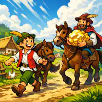 Обложка сказки «Счастливый Ганс»