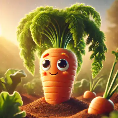 Обложка сказки «Сказка о морковке»