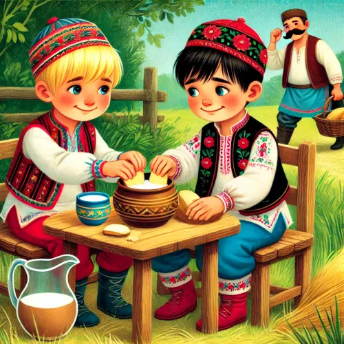 Изображение к сказке «Два ленивца»