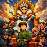 Обложка сказки «Солдат и царица»