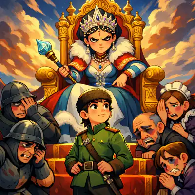 Обложка сказки «Солдат и царица»