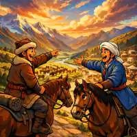 Обложка сказки «Сто лошадей или сто друзей»