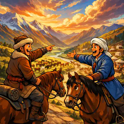 Обложка сказки «Сто лошадей или сто друзей»