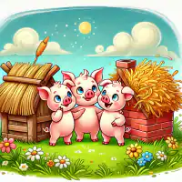 Обложка сказки «Три поросенка»