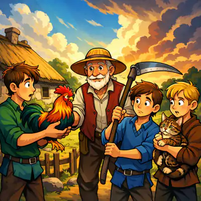 Обложка сказки «Три счастливчика»