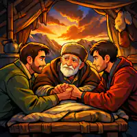 Обложка сказки «Три совета отца»