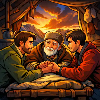 Обложка сказки «Три совета отца»